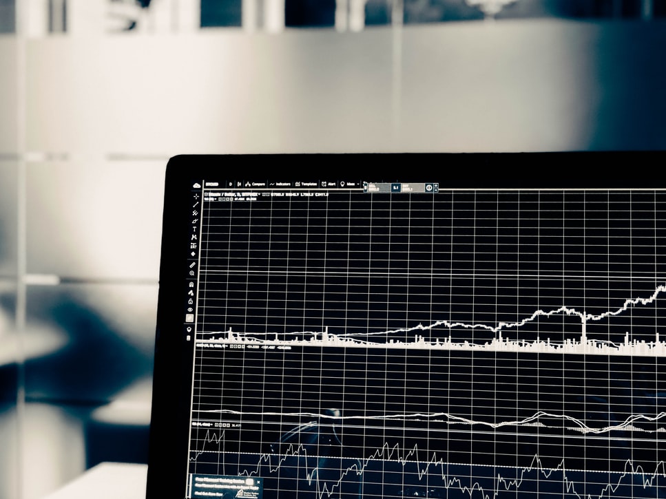 computer with a chart for how to audit data analytics